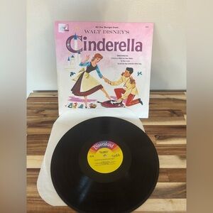 Vintage Walt Disney’s Cinderella Original Motion Picture Soundtrack LP Records